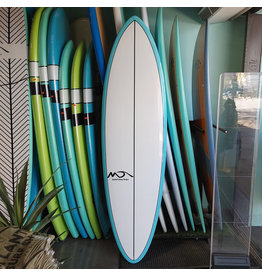BOARD SALE Dolsey Epoxy Surfboard 6'6" 49L Aqua/White