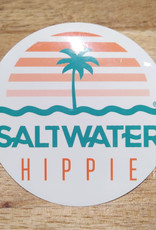 Saltwater Hippie Saltwater Hippie Signature Logo Sticker White