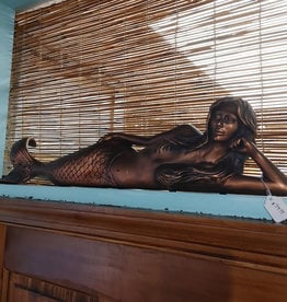 Lounging Mermaid Statue