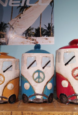 Kalalou Surf Bus Ceramic Canisters - Set of 3