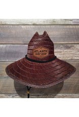 Atlantic Surf Co Atlantic Surf Straw Hat Dark Brown