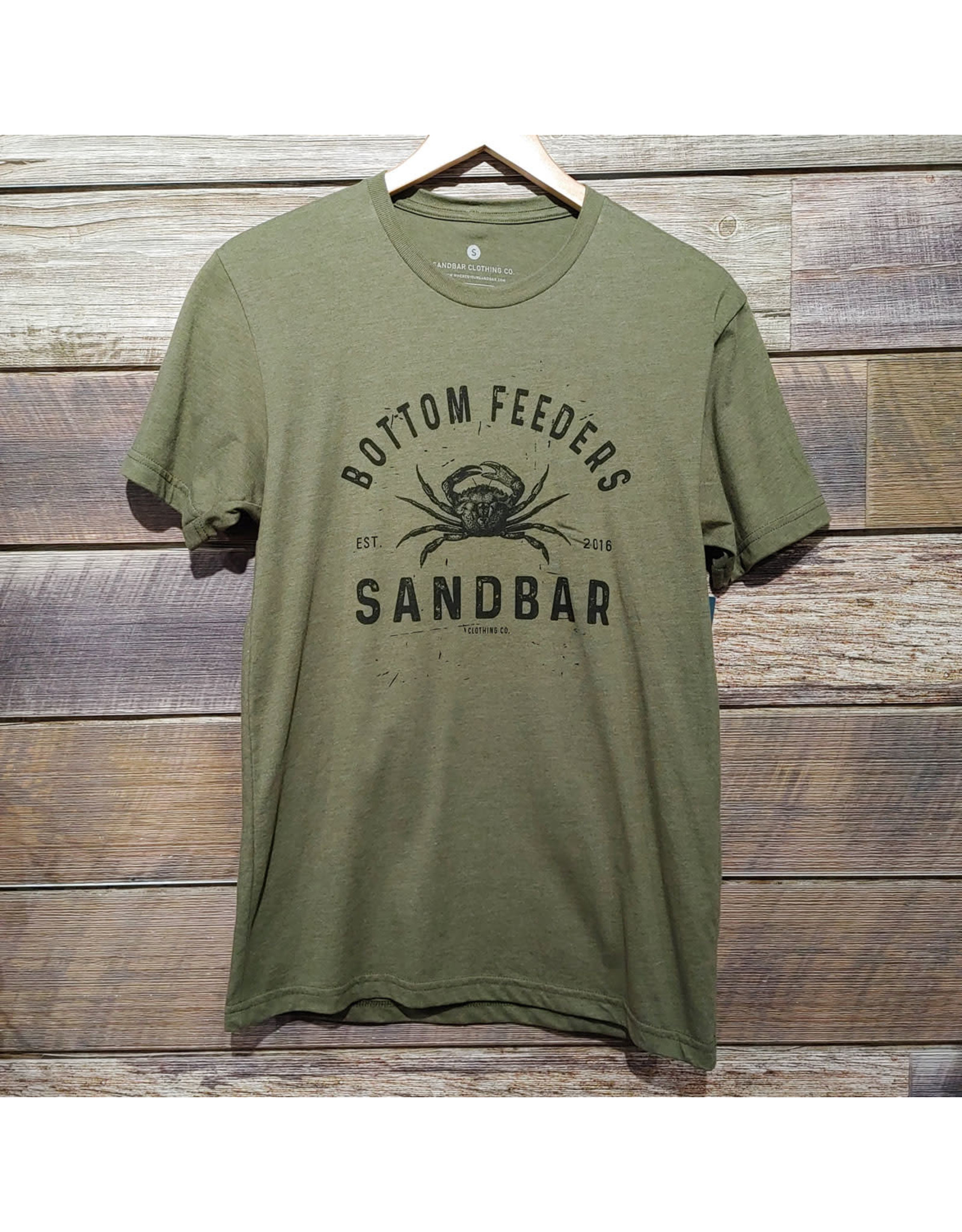 Sandbar Apparel Co Sandbar Bottom Feeders OD Green T-shirt