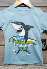 Atlantic Surf Co Atlantic Surf Shop Board Shark Youth Shirt Blue
