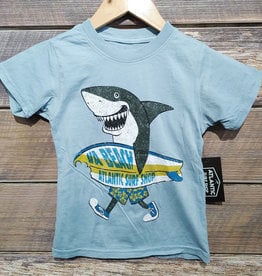 Atlantic Surf Co Atlantic Surf Board Shark Youth T-shirt Blue