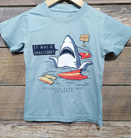 Atlantic Surf Co Atlantic Surf Snaccident Shark T-shirt Blue