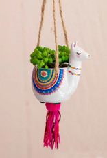 Natural Life Natural Life Hanging Faux Succulent Llama