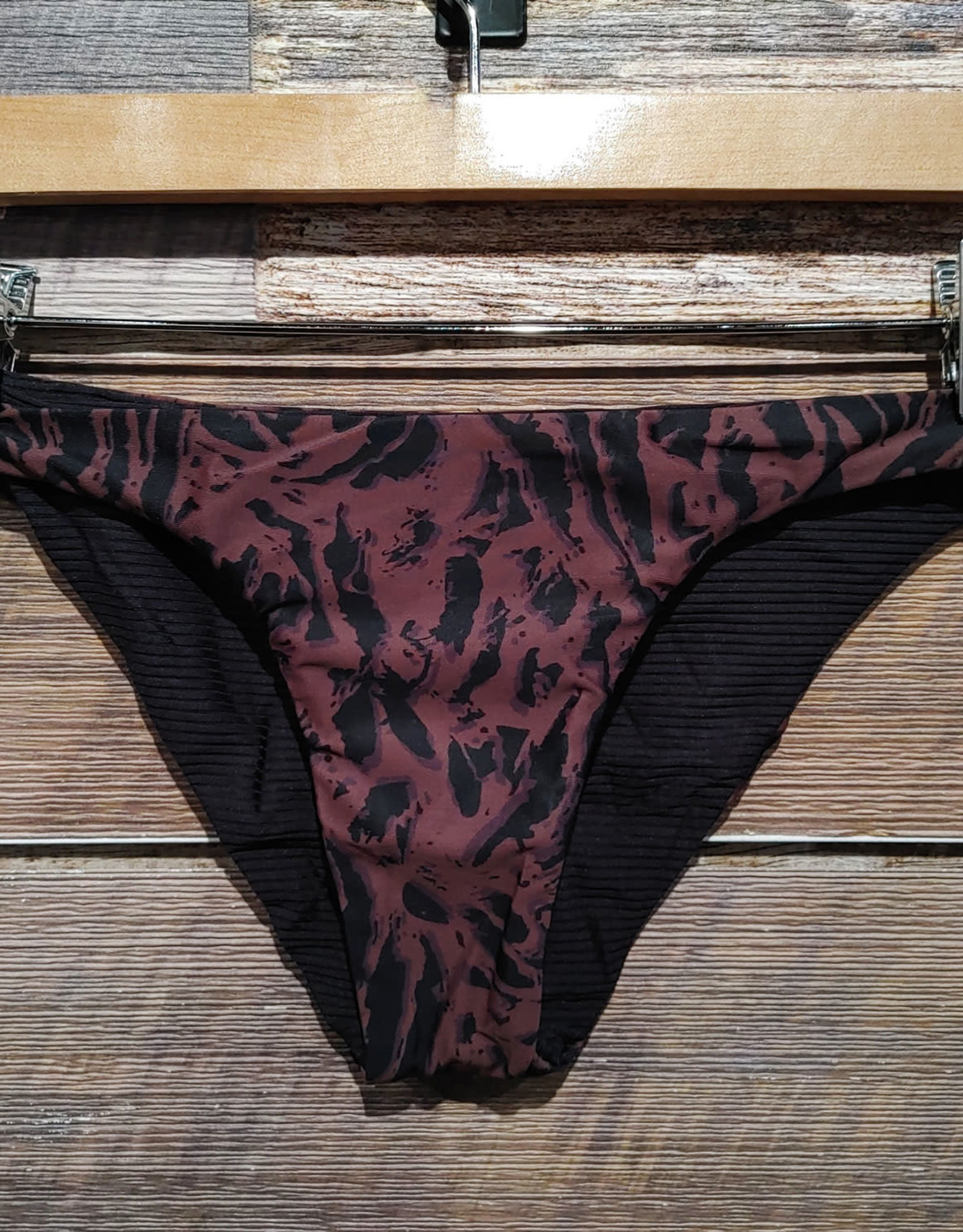 Rusty Rusty Mellow Reversible Midi Bikini Pant Deep Tiger
