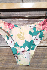 Rusty Rusty Debbie Cheeky Bikini Pant Sea Foam Floral