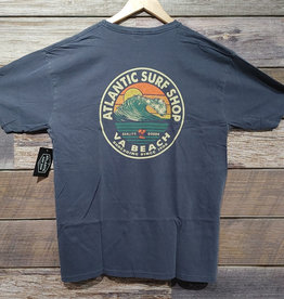 Atlantic Surf Co Atlantic Surf Emerald Curl T-shirt Ocean Blue