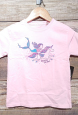 Atlantic Surf Co Atlantic Surf Shop Mermaid Unicorn Sparkle Youth T-shirt Pink