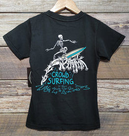 Atlantic Surf Co Atlantic Surf Crowd Surfing Youth T-shirt Black