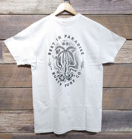 Rusty Rusty Rest In Paradise Short Sleeve Tee White