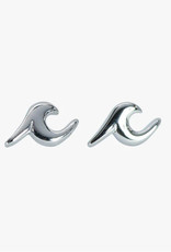 Pura Vida Pura Vida Wave Stud Earrings Silver