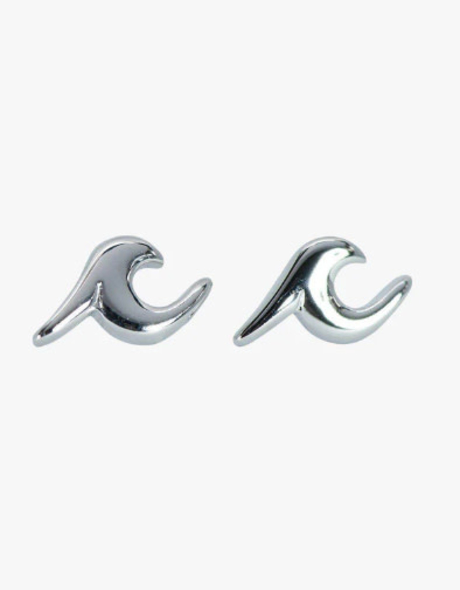 Pura Vida Pura Vida Wave Stud Earrings Silver