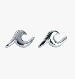 Pura Vida Pura Vida Wave Stud Earrings Silver