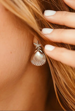 Pura Vida Pura Vida Starfish Dangle Earrings Silver