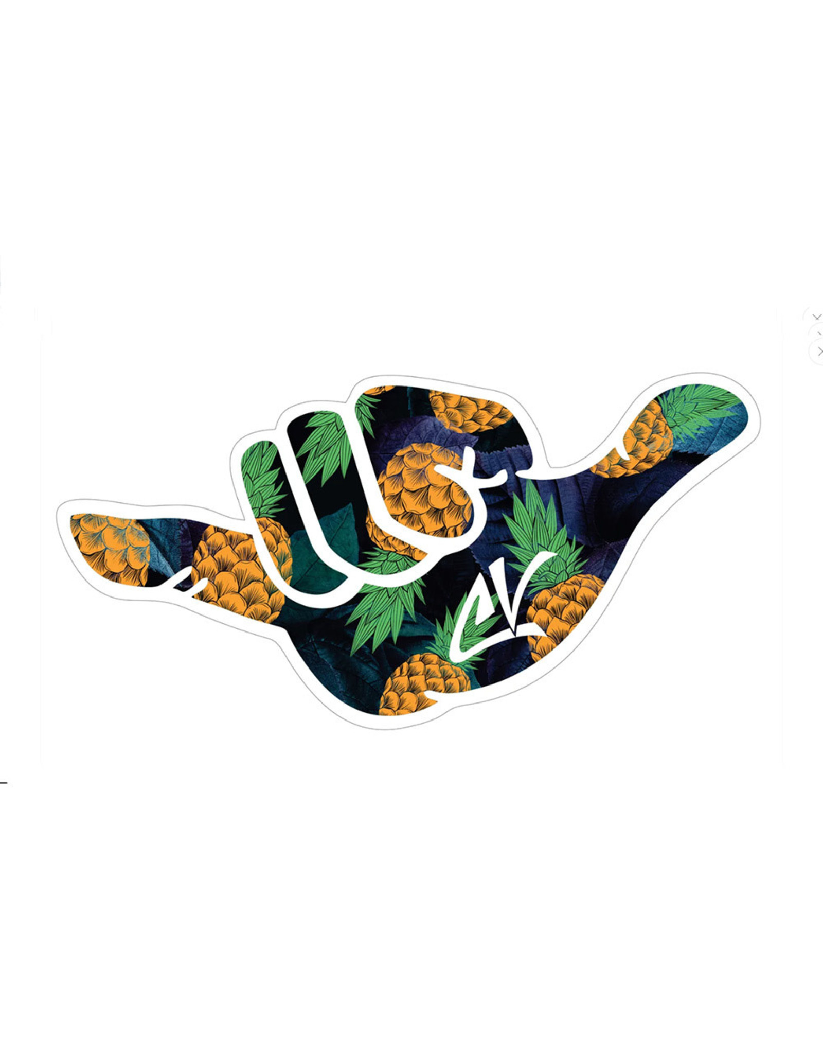 Cha Vibes Cha Vibes 3D Shaka Sticker Watermelon Pineapples