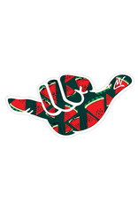 Cha Vibes Cha Vibes 3D Shaka Sticker Watermelon Pineapples