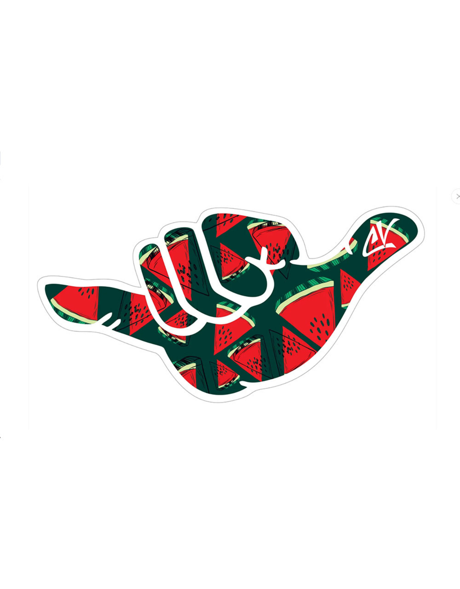 Cha Vibes Cha Vibes 3D Shaka Sticker Watermelon Pineapples