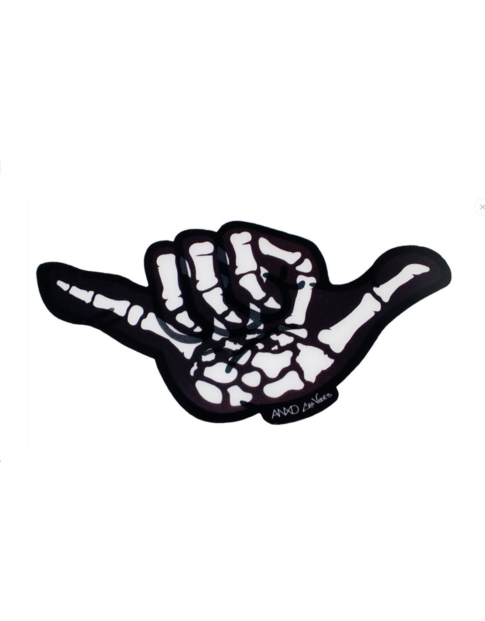Cha Vibes Cha Vibes 3D Shaka Sticker Bones