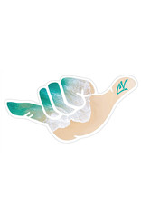 Cha Vibes Cha Vibes 3D Shaka Sticker Beach Send