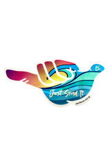 Cha Vibes Cha Vibes 3D Shaka Sticker Beach Send