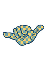 Cha Vibes Cha Vibes 3D Shaka Sticker Checker Cha