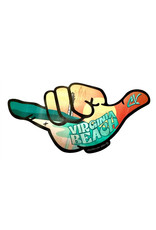 Cha Vibes Cha Vibes 3D Shaka Sticker Virginia Beach