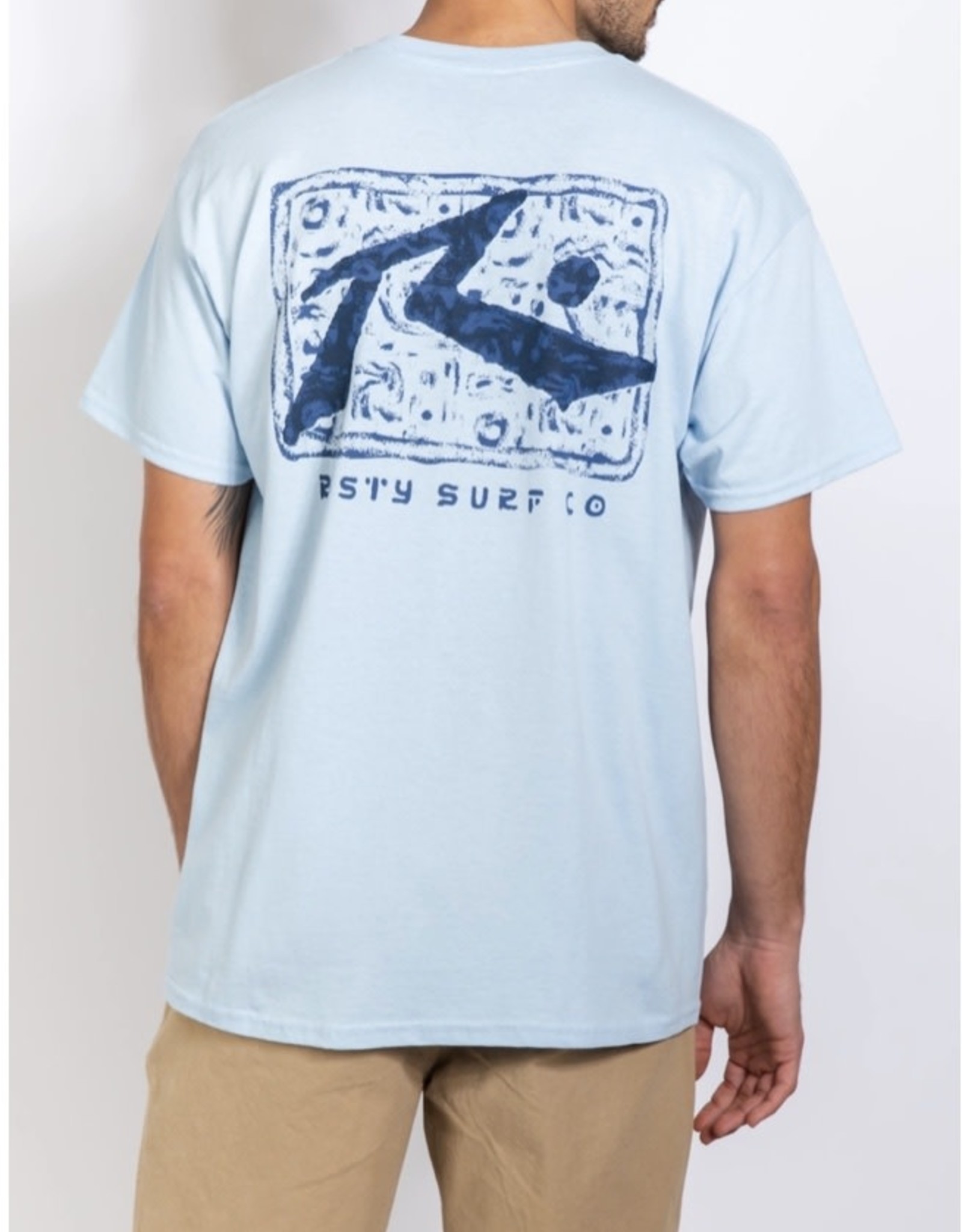 Rusty Rusty Kuta Beach Short Sleeve Tee Light Blue