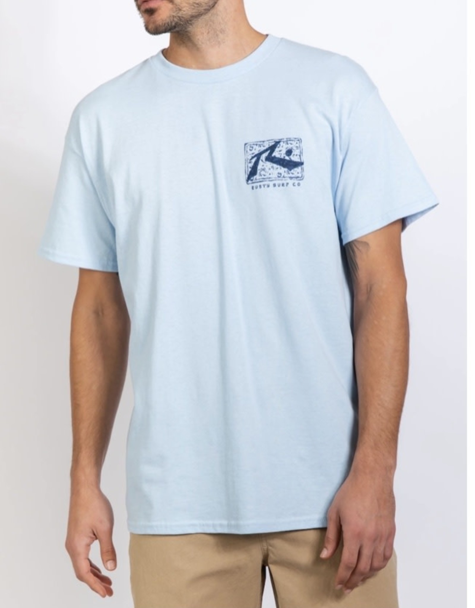 Rusty Rusty Kuta Beach Short Sleeve Tee Light Blue