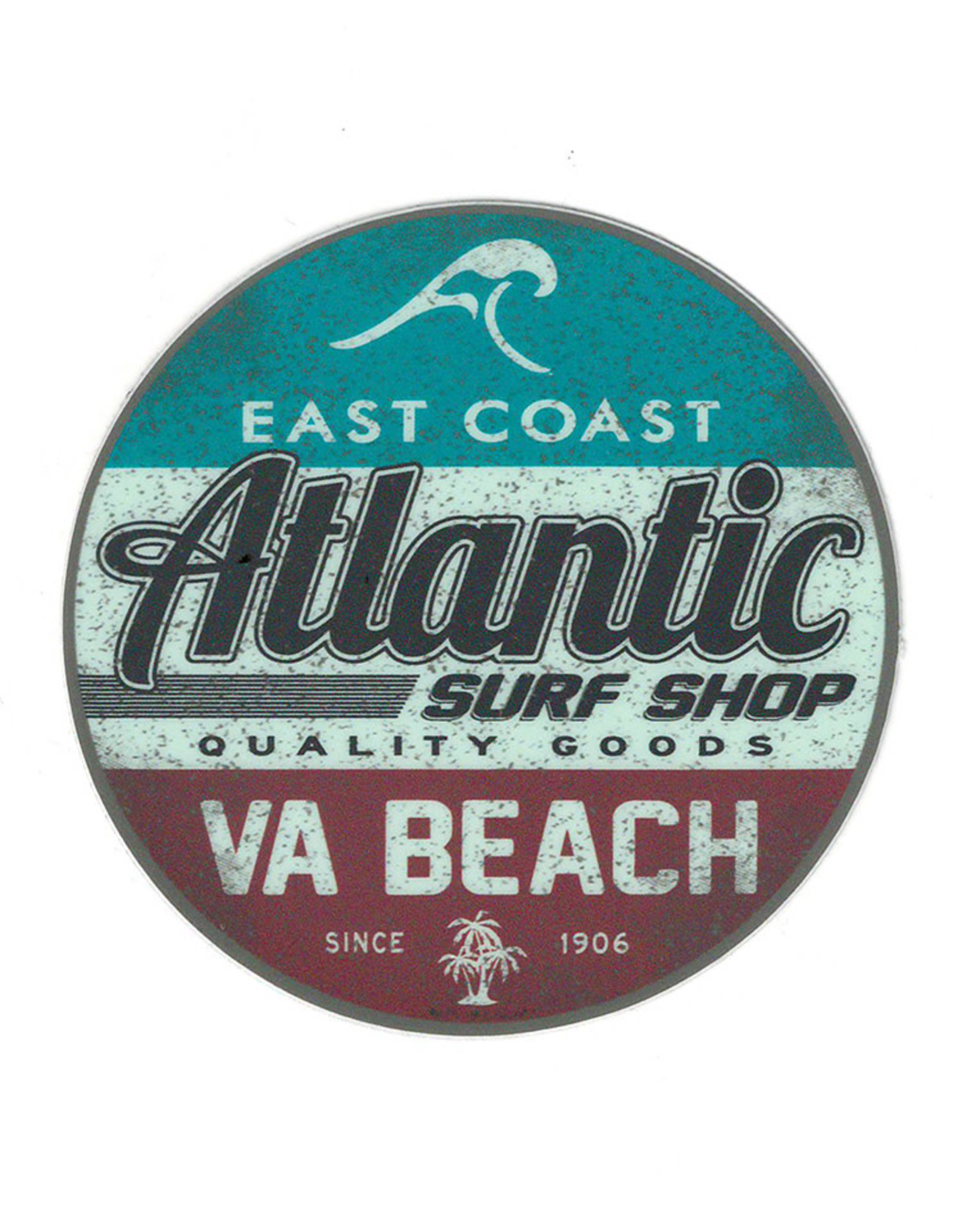 Atlantic Surf Co Atlantic Surf Shop National Sticker