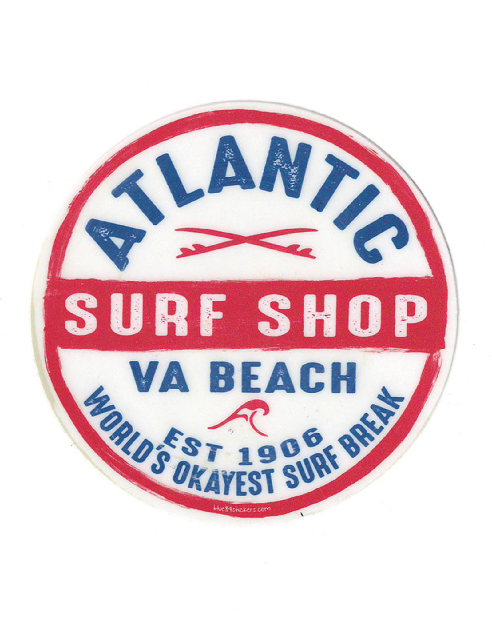 Atlantic Surf Co Atlantic Surf World's Okayest Surf Break Sticker