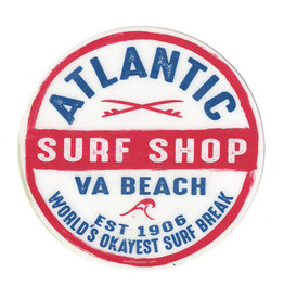 Atlantic Surf Co Atlantic Surf World's Okayest Surf Break Sticker