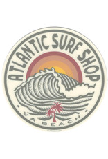 Atlantic Surf Co Atlantic Surf Shop Carved Wave Sticker