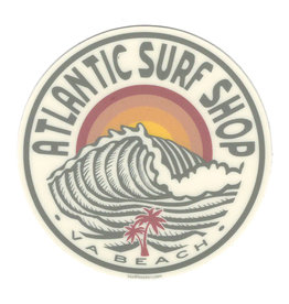 Atlantic Surf Co Atlantic Surf Carved Wave Sticker