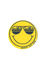 Atlantic Surf Co Atlantic Surf Smiley Mini Sticker Yellow