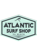 Atlantic Surf Co Atlantic Surf Shop Badge Logo Mint/Black Sticker