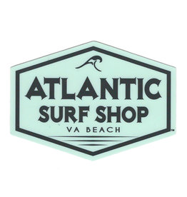 Atlantic Surf Co Atlantic Surf Badge Logo Mint/Black Sticker