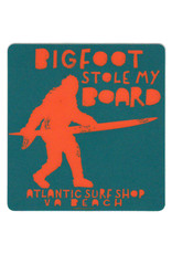 Atlantic Surf Co Atlantic Surf Shop Bigfoot Stole My Board Sticker