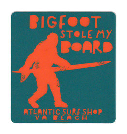 Atlantic Surf Co Atlantic Surf Bigfoot Stole My Board Sticker