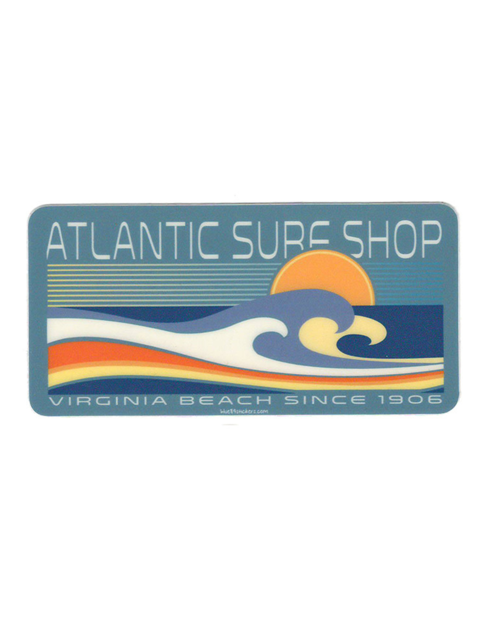 Atlantic Surf Co Atlantic Surf Shop Rolling Waves Sticker