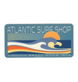 Atlantic Surf Co Atlantic Surf Rolling Waves Sticker