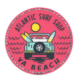 Atlantic Surf Co Atlantic Surf Beach Jeep Sticker