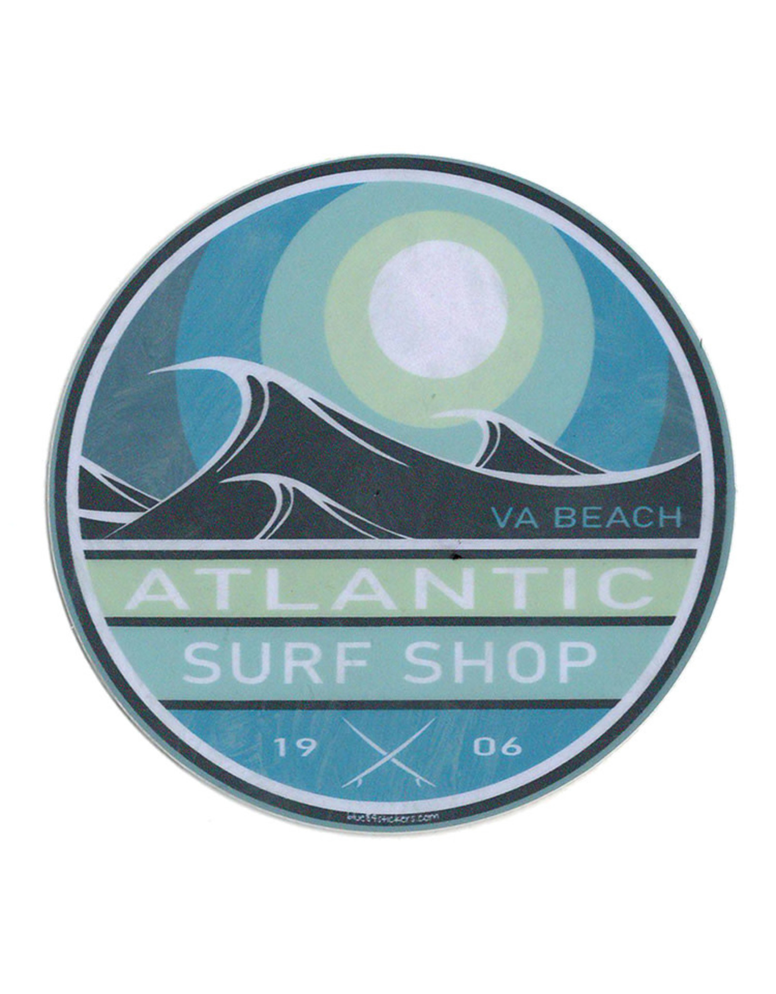 Atlantic Surf Co Atlantic Surf Shop Night Surfing Sticker