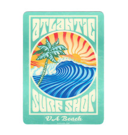 Atlantic Surf Co Atlantic Surf Old School Surf Sticker