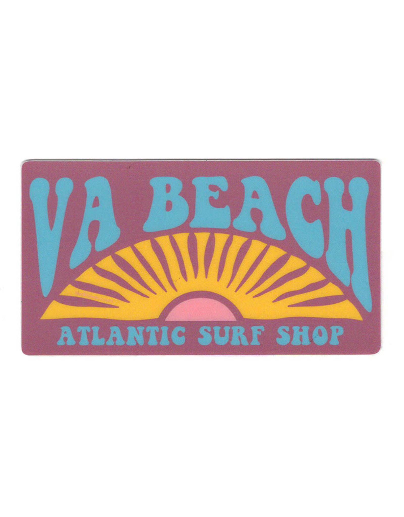 Atlantic Surf Co Atlantic Surf Shop Retro Sun Sticker