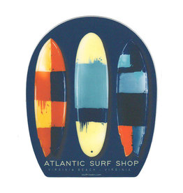 Atlantic Surf Co Atlantic Surf Triple Surfboard Sticker