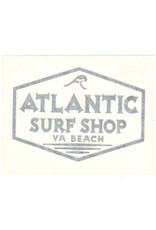Atlantic Surf Co Atlantic Surf Shop Waterproof Vinyl Decal - Black