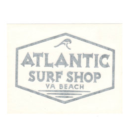 Atlantic Surf Co Atlantic Surf Waterproof Vinyl Decal Black