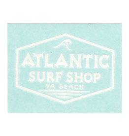 Atlantic Surf Co Atlantic Surf Waterproof Vinyl Decal White